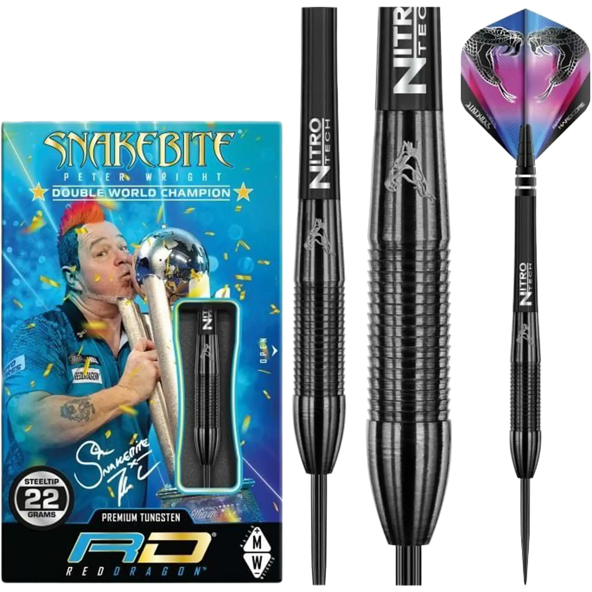 Peter Wright Snakebite 3 Black 90%